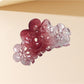 Beau - Gradient Three Flowers Plastic Claw Clip