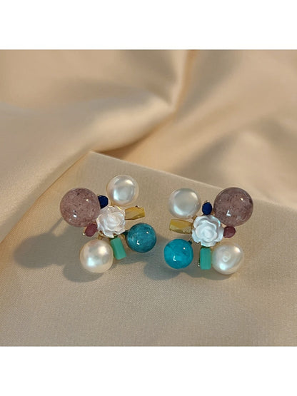 Earedge - Elegant Vintage Camellia Earrings