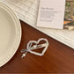 Beau - Heart Bow Beaded Front Hair Clip