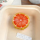 Beau - Round Fruit Slice PVC Claw Hair Clip