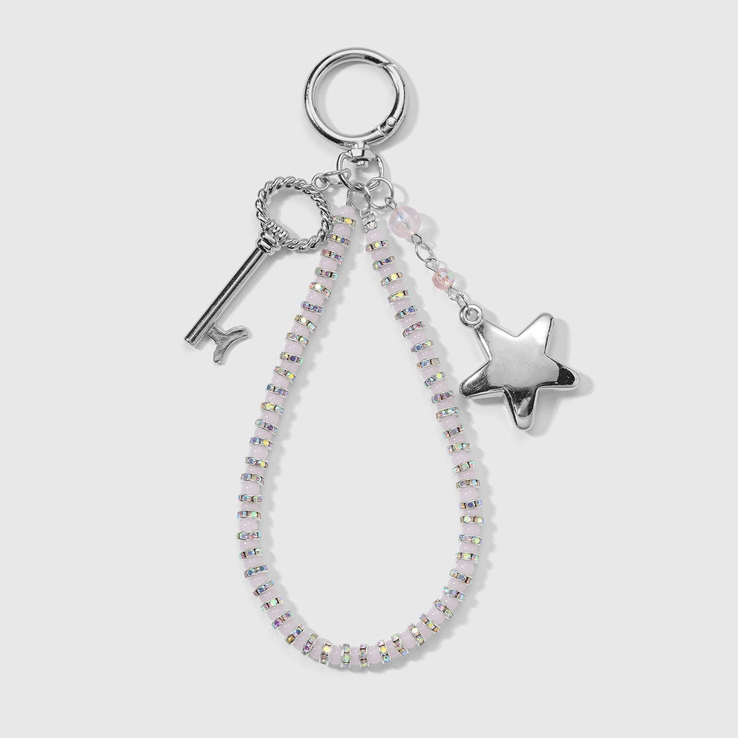Keypus - Key and Bow Beaded Design Keychain