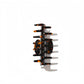 Beau - Oval Acetate Fiber Patterned Hair Claw Clip