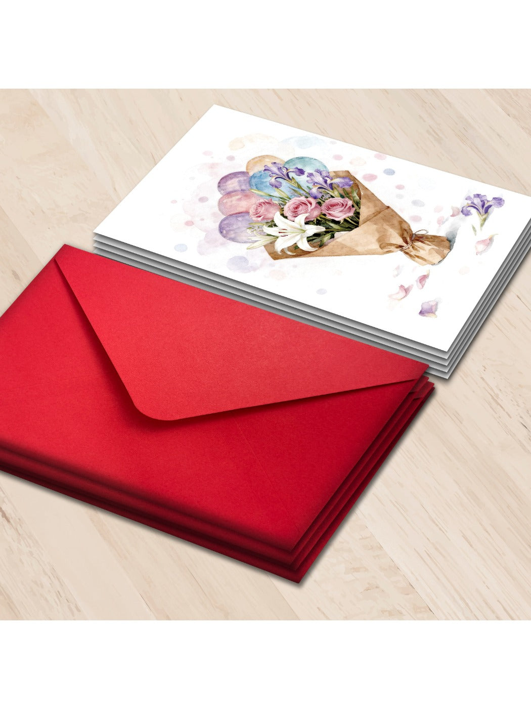Carduria - Ethereal Flower Bouquet Greeting Card