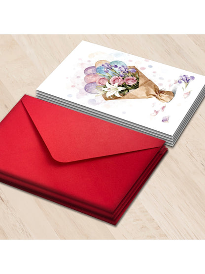 Carduria - Ethereal Flower Bouquet Greeting Card