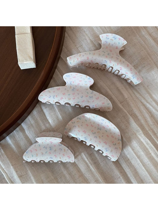 Beau - Acrylic Butterfly Print Patterned Hair Claw Clip