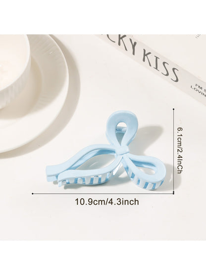 Beau - Minimalist Solid Color Bow Shaped Claw Clip