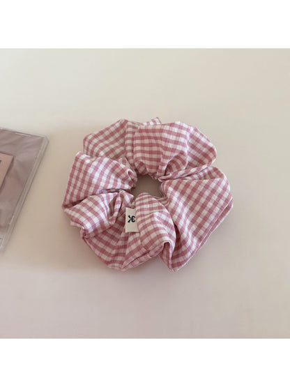 Gifty - Simple Plaid Cute Scrunchie