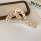 Beau - Large Heart Shaped Claw Clip