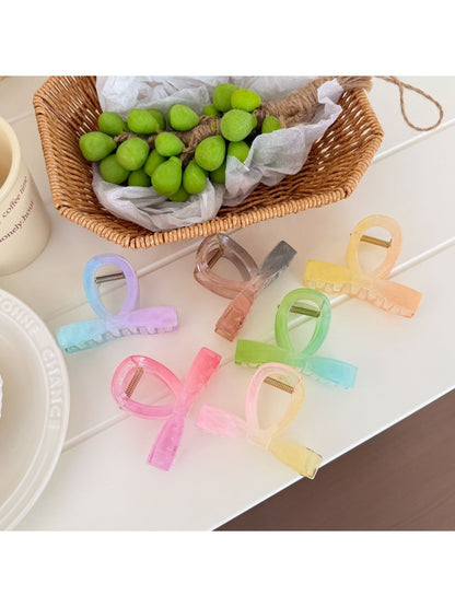 Beau - Sweet Bow Design Gradient Claw Clip