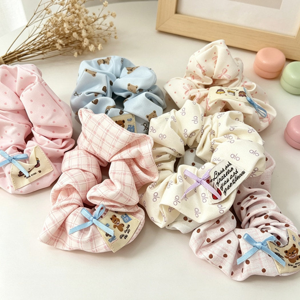 Gifty - Cute Printed Everyday Ponytail Scrunchie