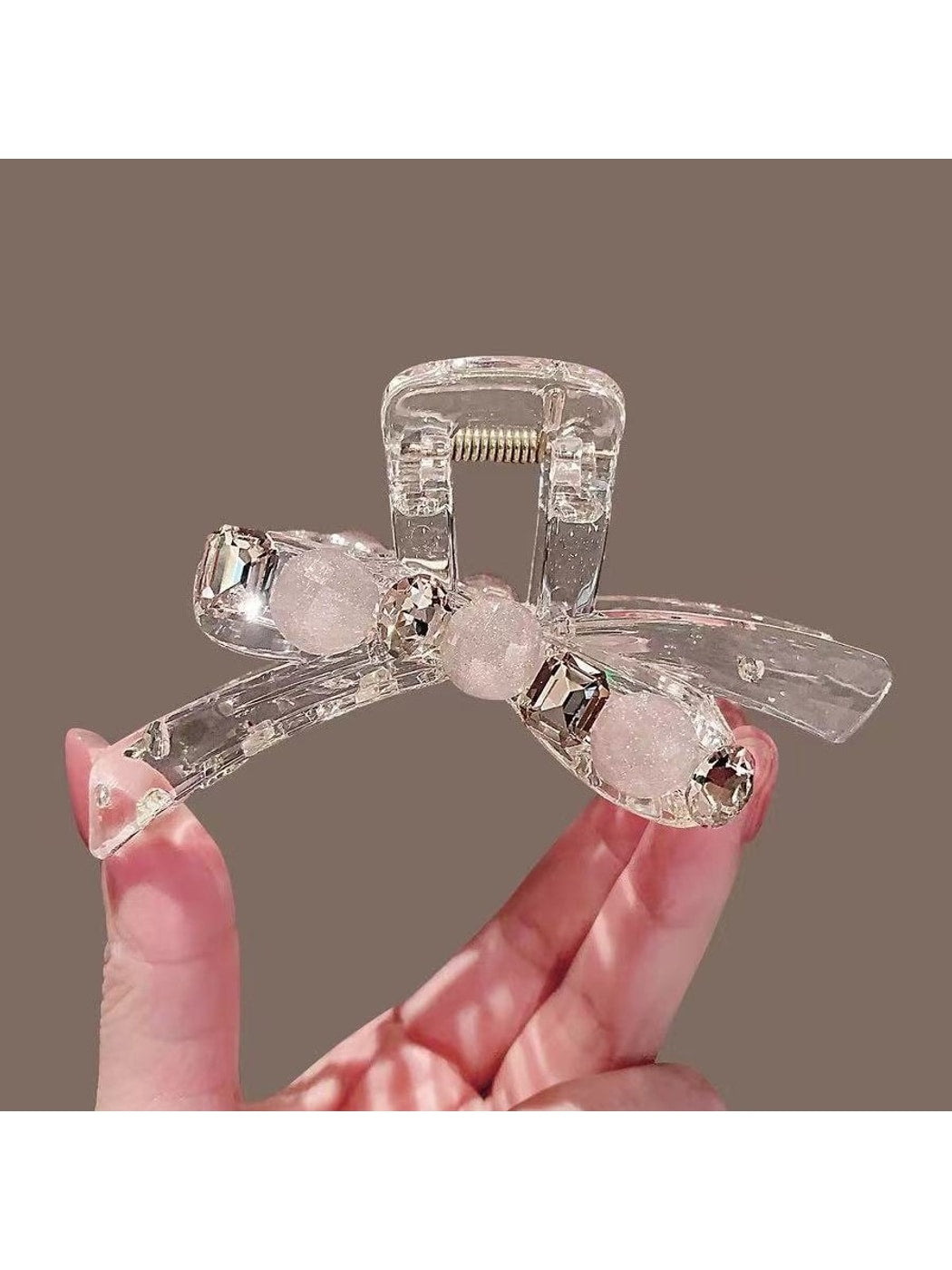 Beau - Sweet Style Acrylic Bow Detail Claw Clip