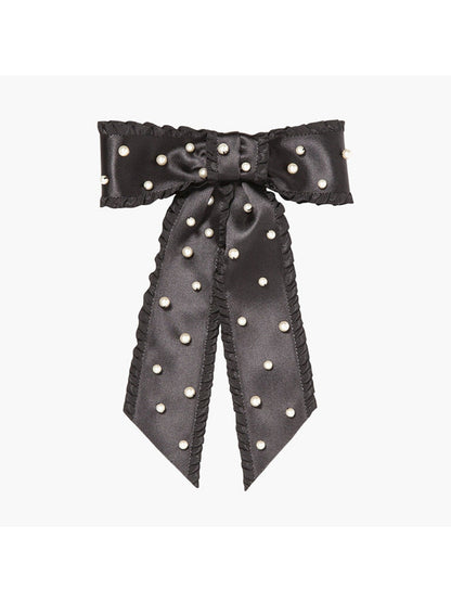 Beau - Coquette Ruffle Edge Bow Hair Clip