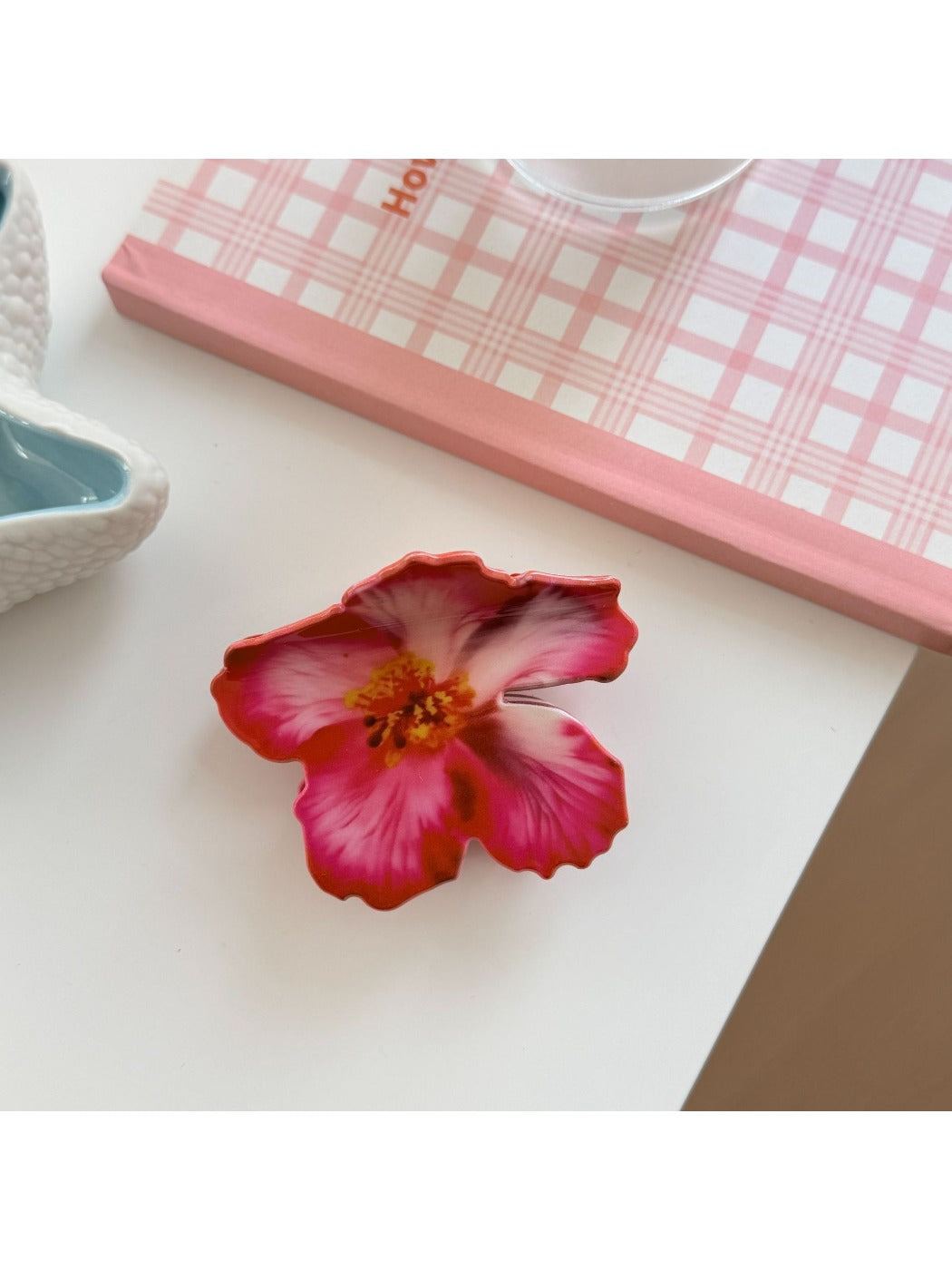 Beau - Elegant Colorful Hibiscus Shaped Claw Clip