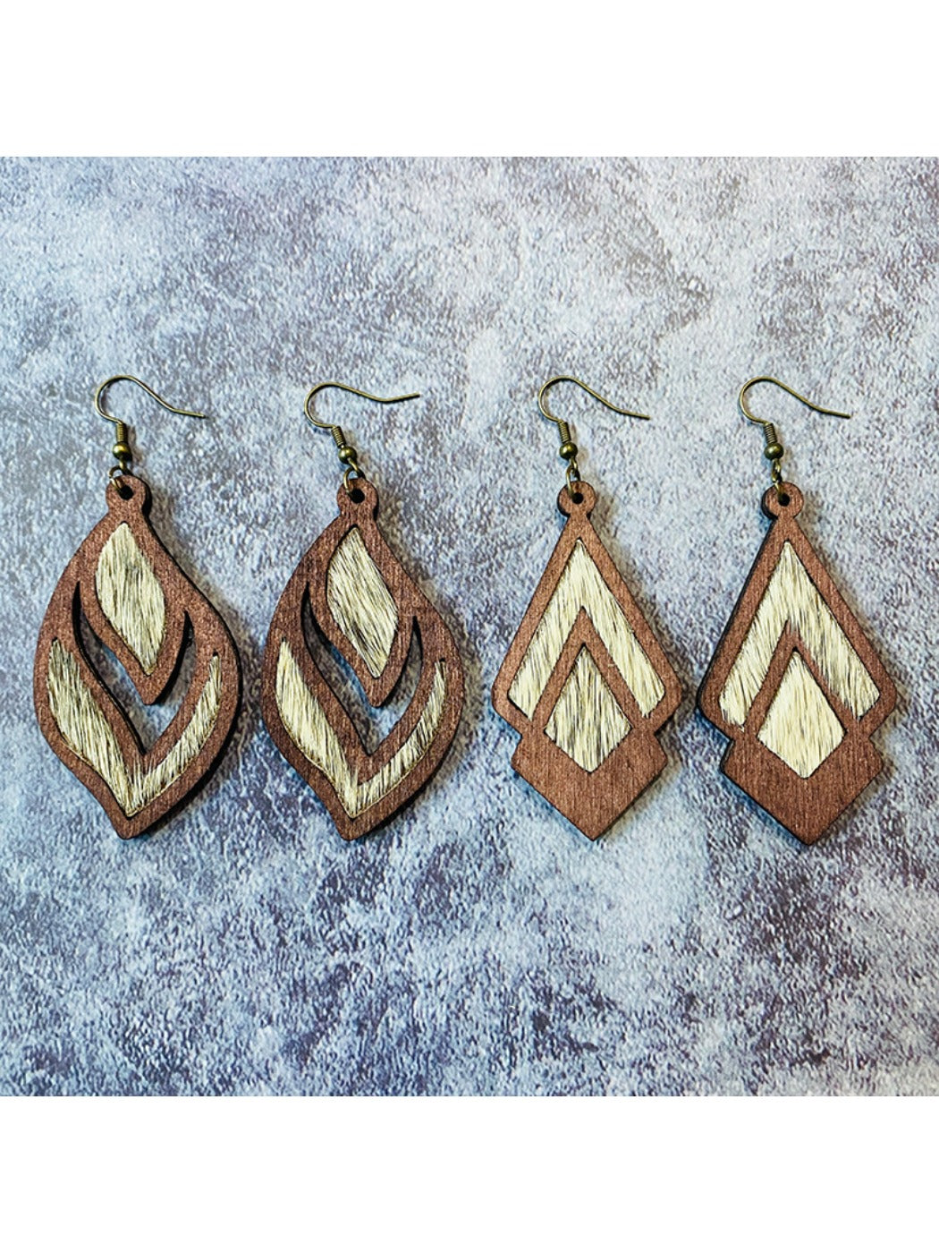 Earedge - Elegant Vintage Inlay Earrings