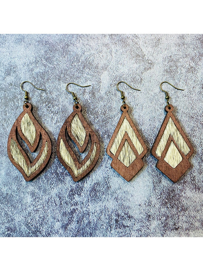 Earedge - Elegant Vintage Inlay Earrings