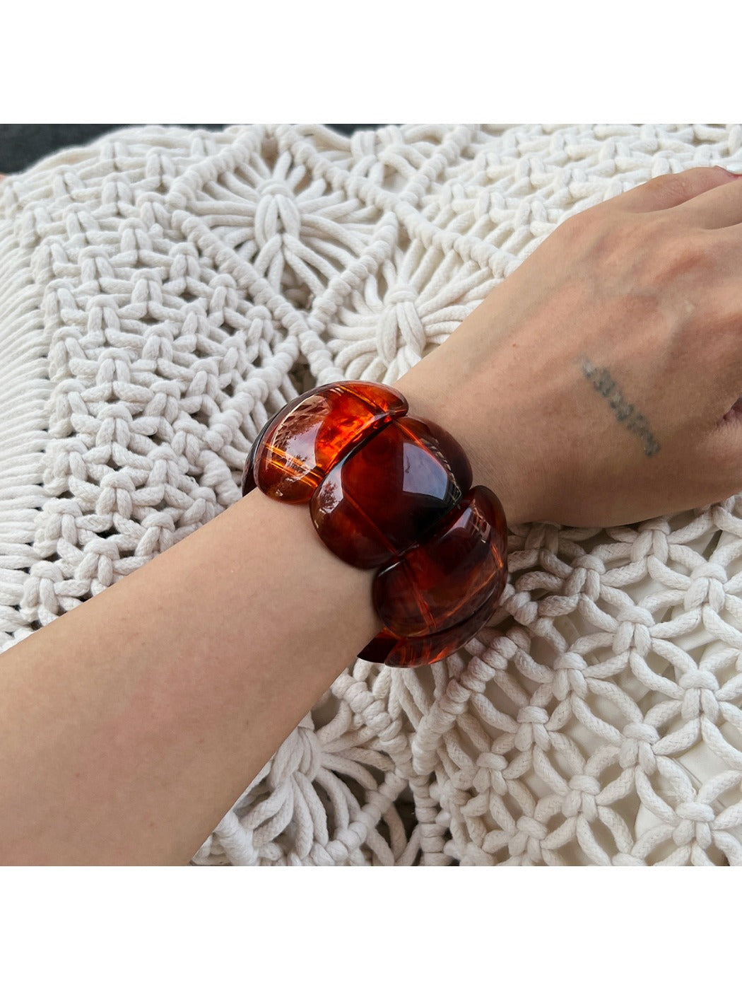 Lovra vintage bracelet displayed on white background showing full length