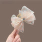 Beau - PVC Bow Detail Decorative Women Claw Hair Clip