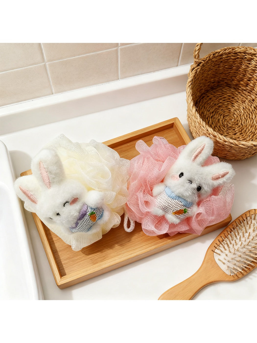 Papo - Cute Bunny Bath Flower Ball