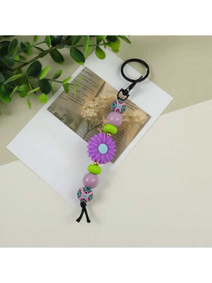 Keypus - Pretty Silicone Daisy Keychain