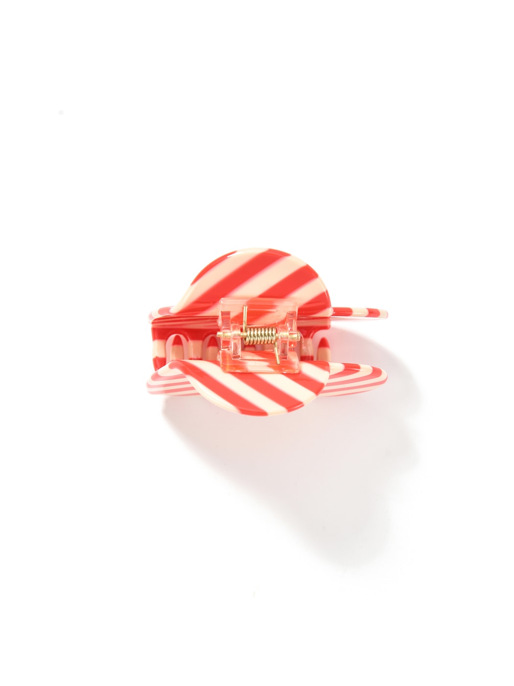 Beau - Polka Dot Heart Acetate Fiber Claw Clip