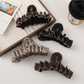 Beau - Pleated Heart Detail Claw Hair Clip