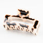 Beau - Leopard Print Openwork Square Claw Clip