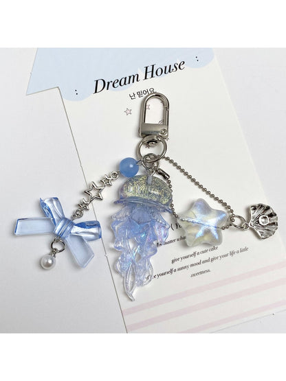 Keypus - Ocean Themed Jellyfish Star Detail Keychain
