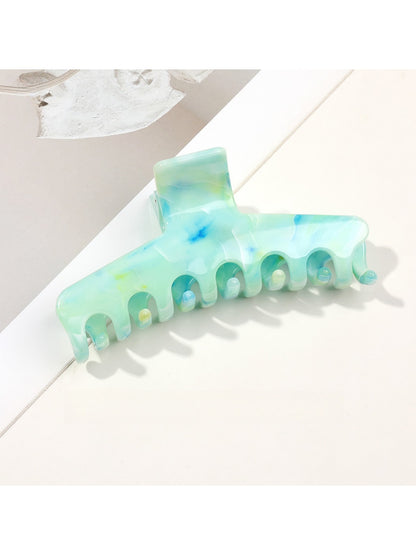 Beau - Marble Swirl Triangle PC Claw Hair Clip
