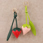 Keypus - Strawberry Artificial Leather Alloy Keychain