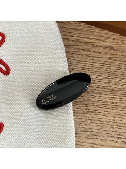 Beau - Minimal Oval Geometric Duckbill Hair Clip