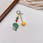 Keypus - Cartoon Beaded Printed Bag Charm Keychain