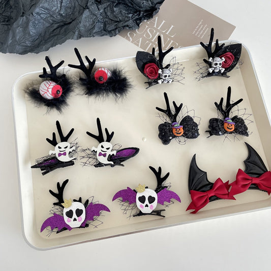 Beau - Dark Style Halloween Antler Hair Clip Set