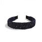 Gifty - Polka Dot Pleated Fabric Wide Edge Headband