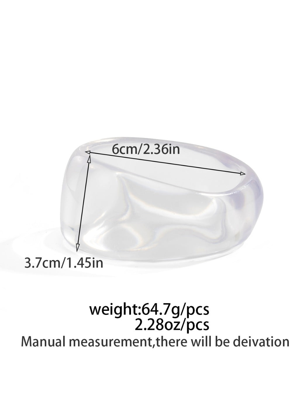 Lovra minimalist wide band bangle bracelet in natural light