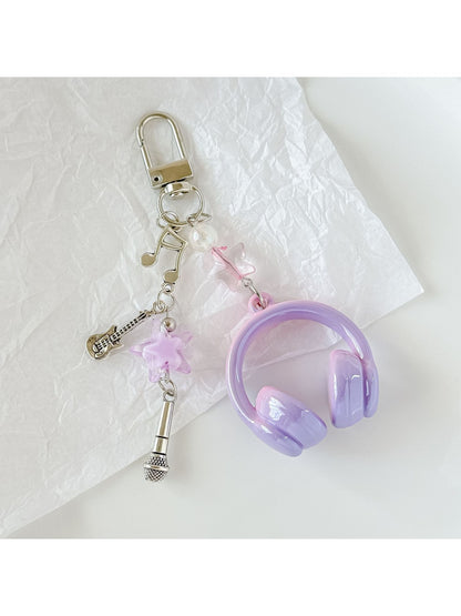 Keypus - Star Accent Headphone Bag Pendant Keychain