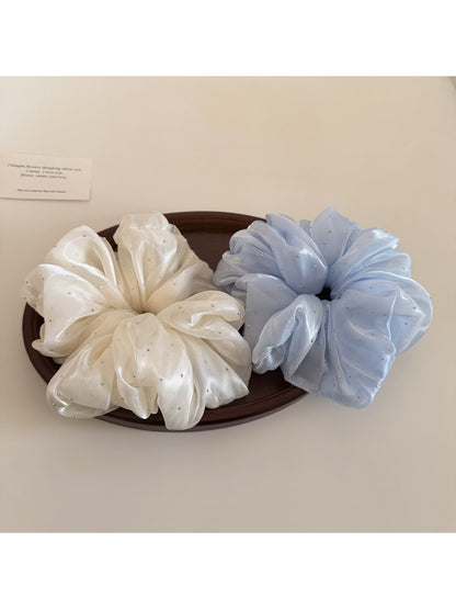 Gifty - Polyester Ruffled Sheer Look Scrunchie