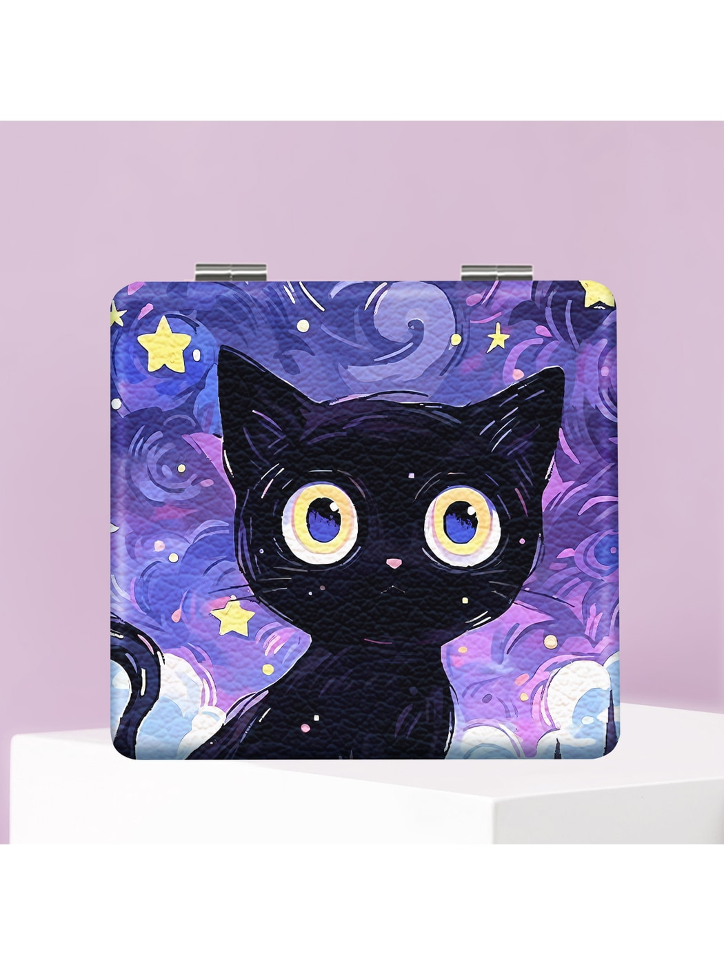 Mirroray - Cartoon Cat Pattern Folding Makeup Mirror