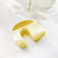 Beau solid color hair claw clip angled to show arch and clasp design