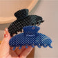 Beau - Polka Dot Acetate Semi-Circle Claw Clip