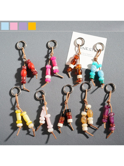 Keypus - Elongated Vintage Bead Keychain