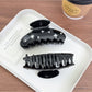 Beau - Black Half Circle Claw Clip