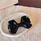 Beau - Layered Satin Look Sparkle Bow Hair Clip