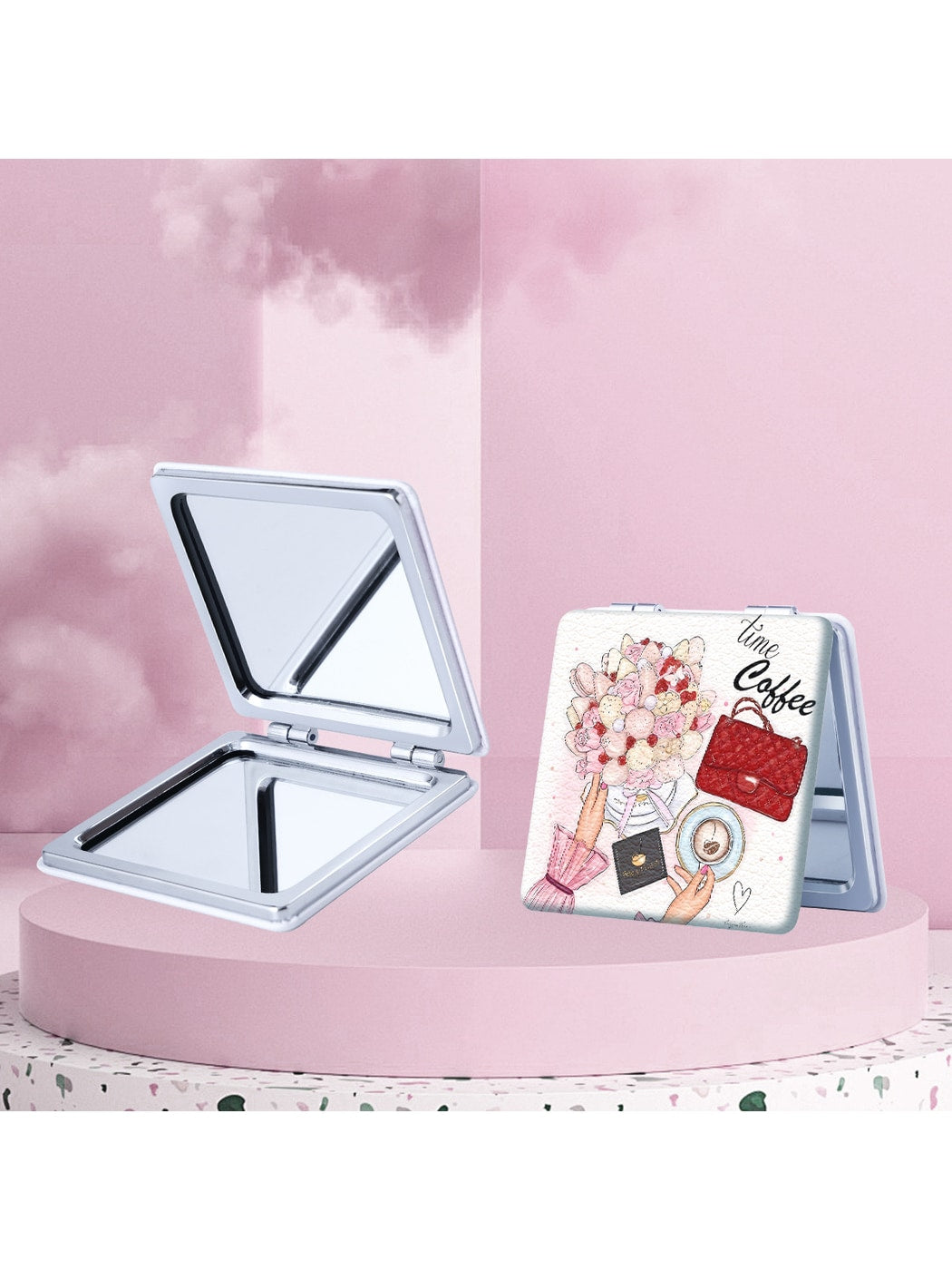 Mirroray - Square Foldable Cosmetic Mirror