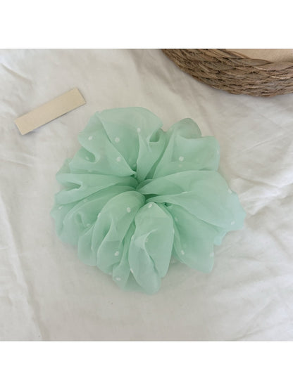 Gifty - Polyester Polka Dot Mesh Hair Tie Scrunchie