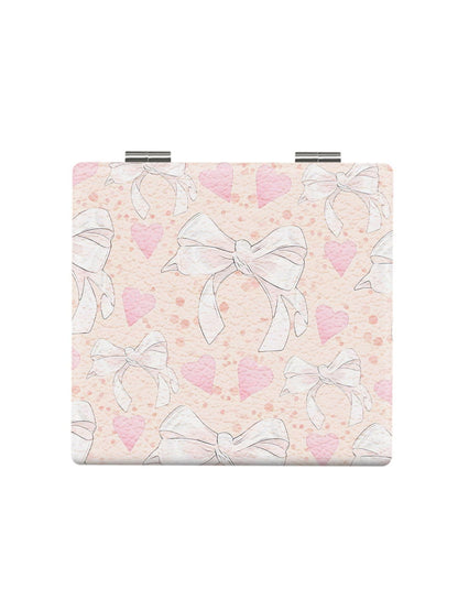 Mirroray - Cartoon Style Bow Printed Folding Mirror