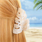 Beau - Acetate Leaf Shaped Hair Clip