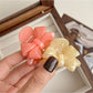 Beau - Glossy Bow Shape Acetate Fiber Claw Clip