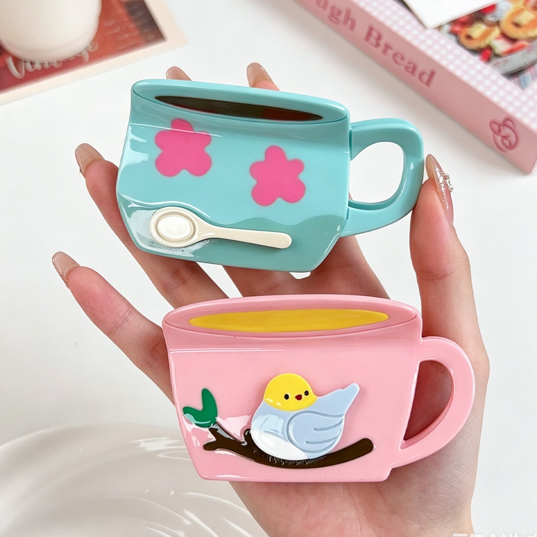 Beau - Cartoon Tea Cup Shape Acetate Claw Clip