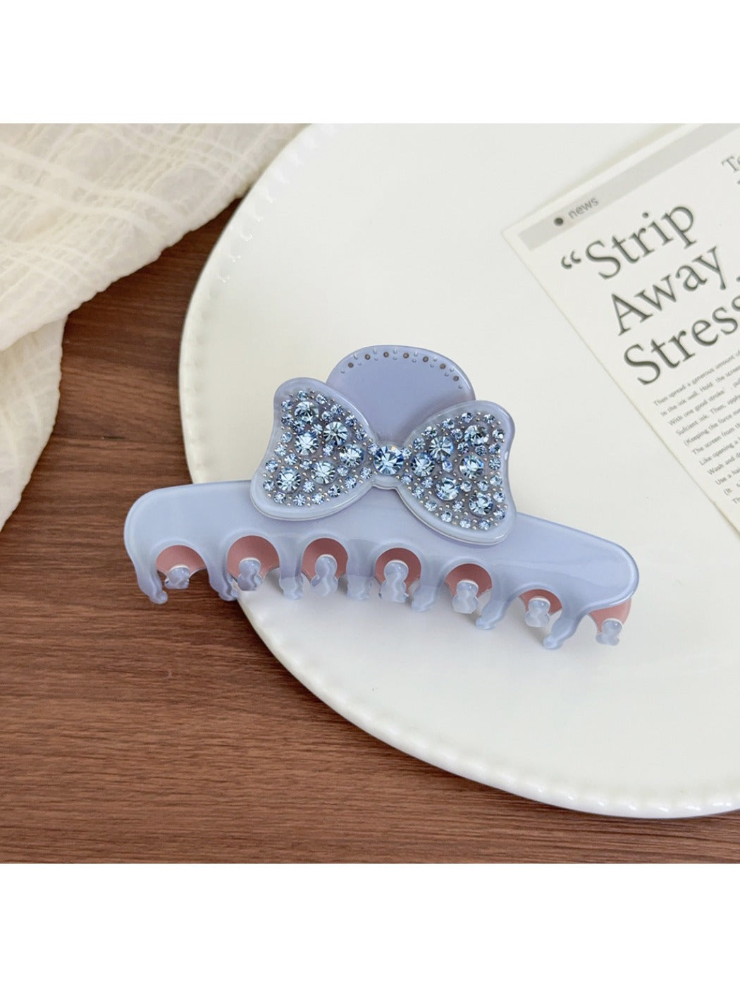 Beau - Butterfly Shaped Semi Circular Claw Clip