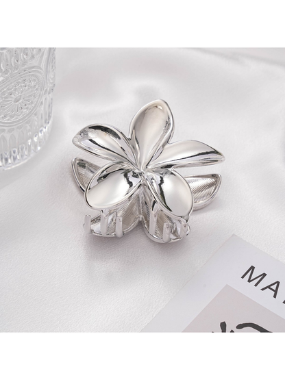 Beau - Sweet Flower Accent Zinc Alloy Hair Clip